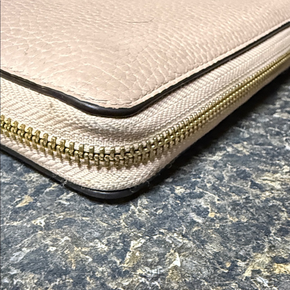 Michael Kors Pebbled Leather Wallet in Taupe - Picture 11 of 14